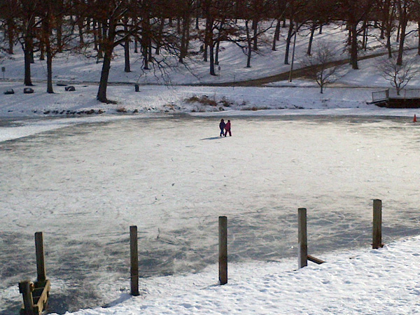 Mari & Elliot Walking Across the Pond