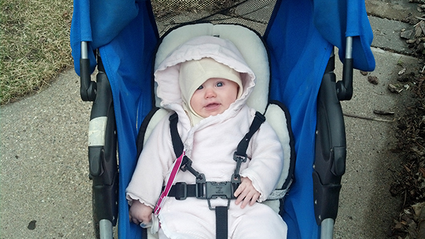 Lucia's First Stroller Ride