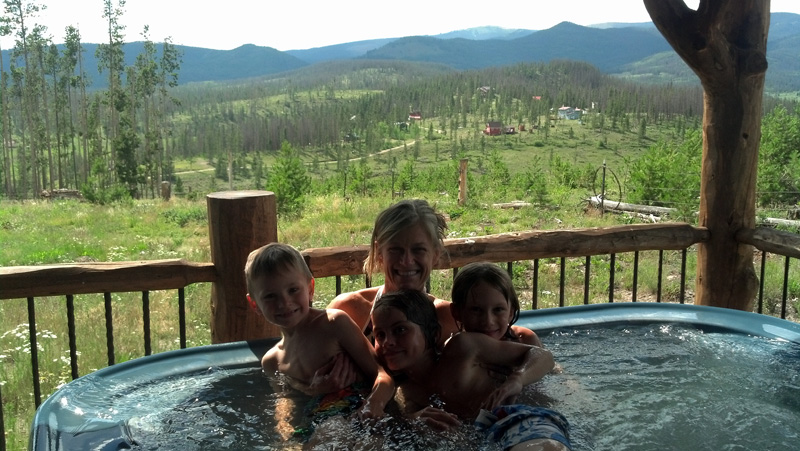 In the Hot Tub with Aunt Mary