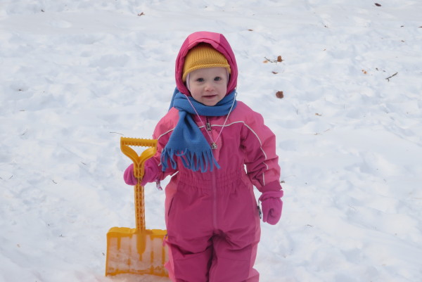 Lucia Likes to Shovel